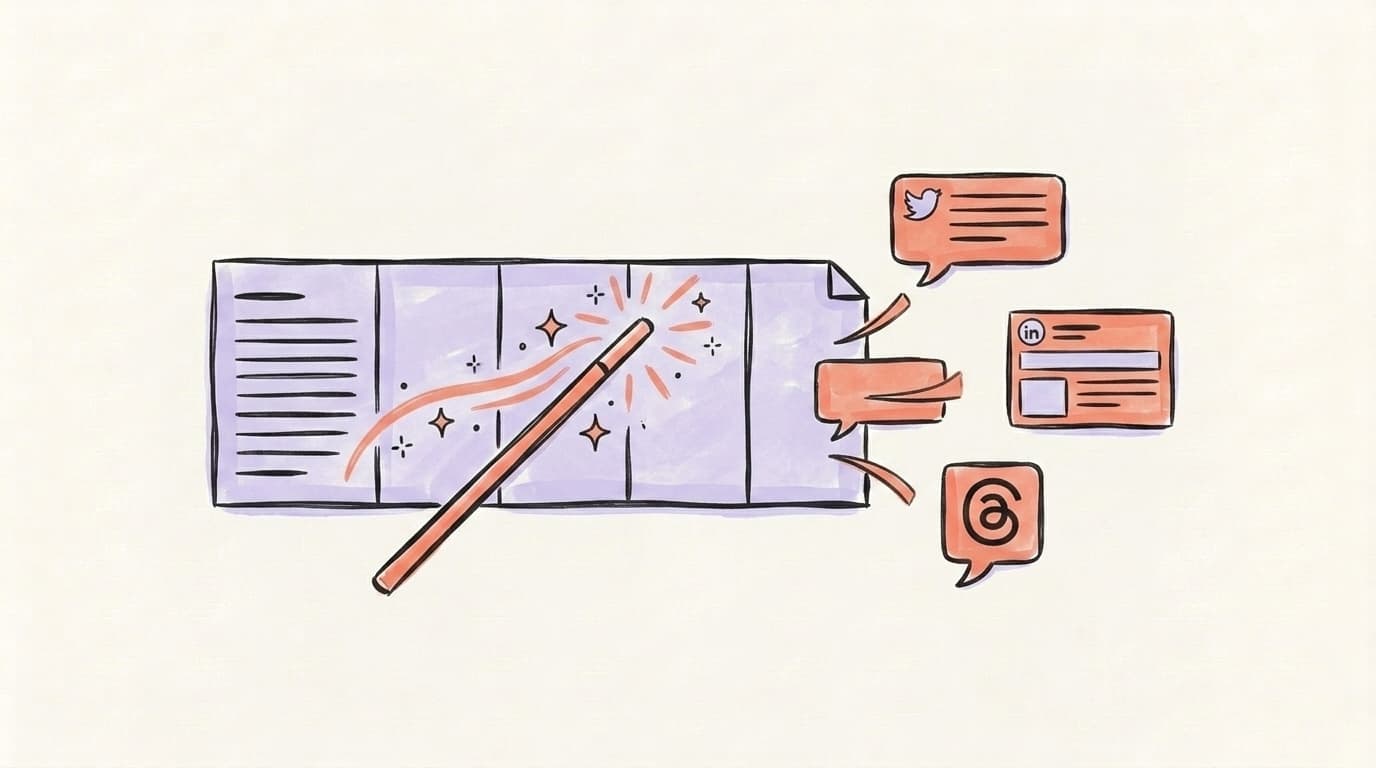 AI turning long-form content into platform-ready snippets