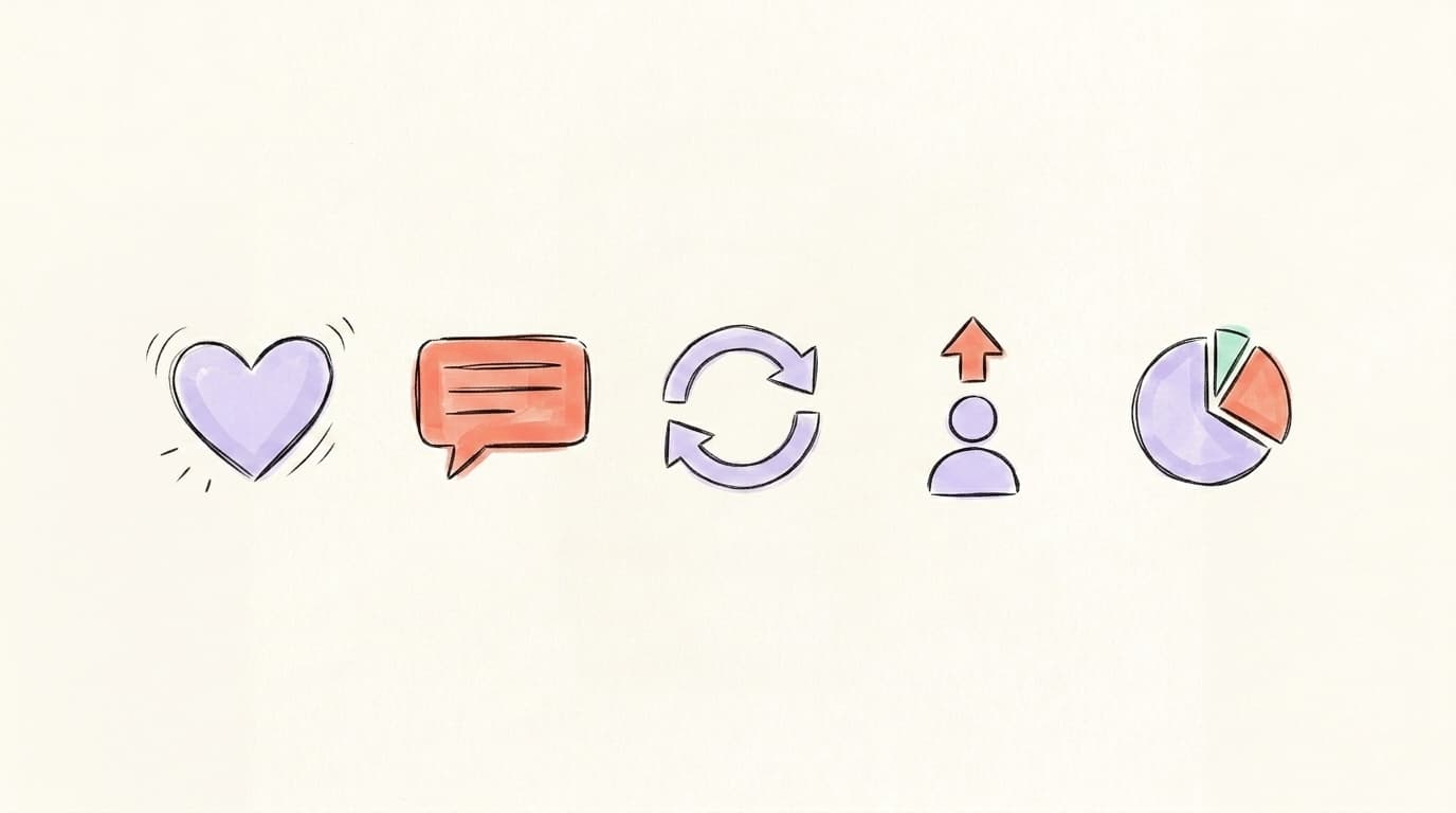 Five Threads metrics that matter: likes, replies, reposts, follower growth, and view source mix
