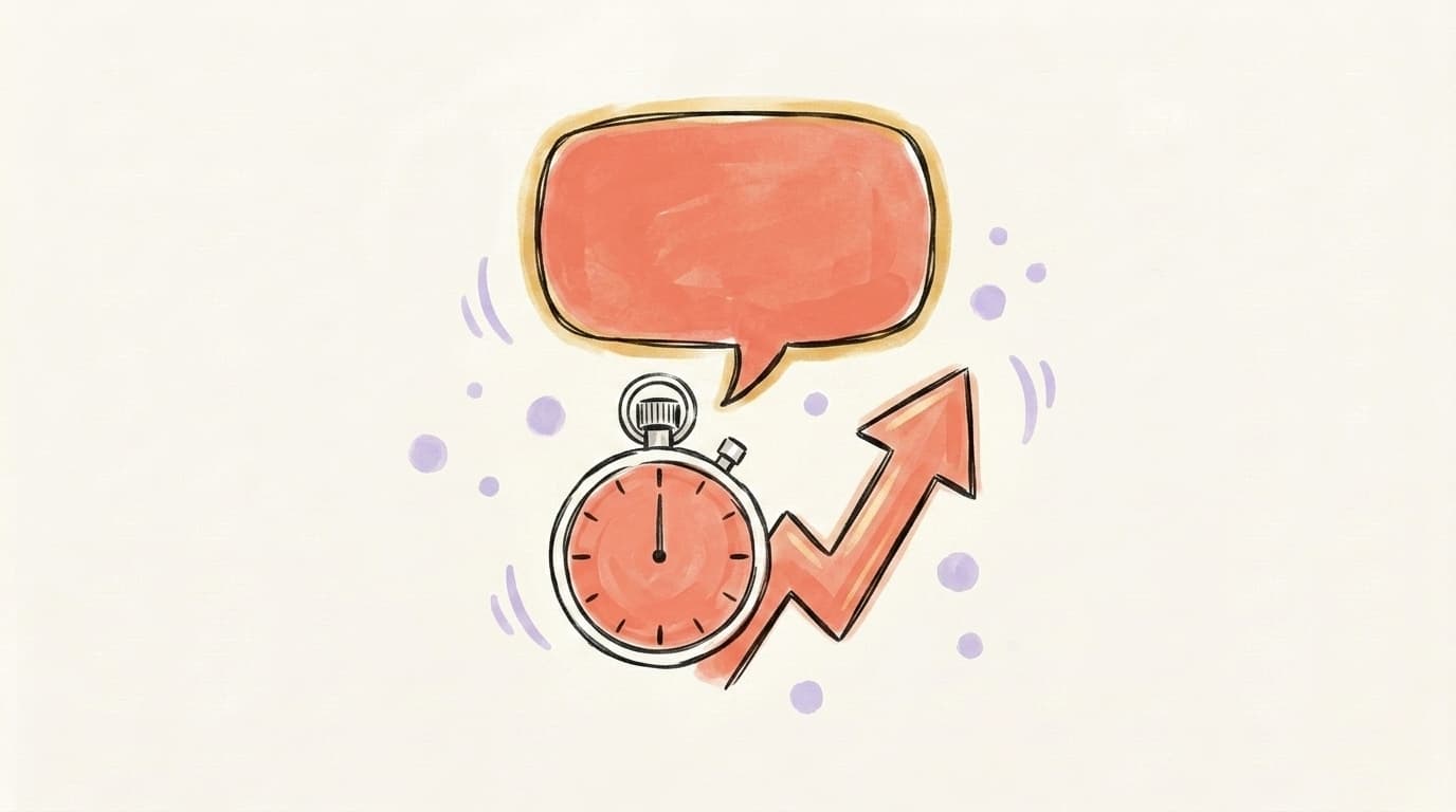 A clock and rising arrow showing the golden-hour timing of LinkedIn comments