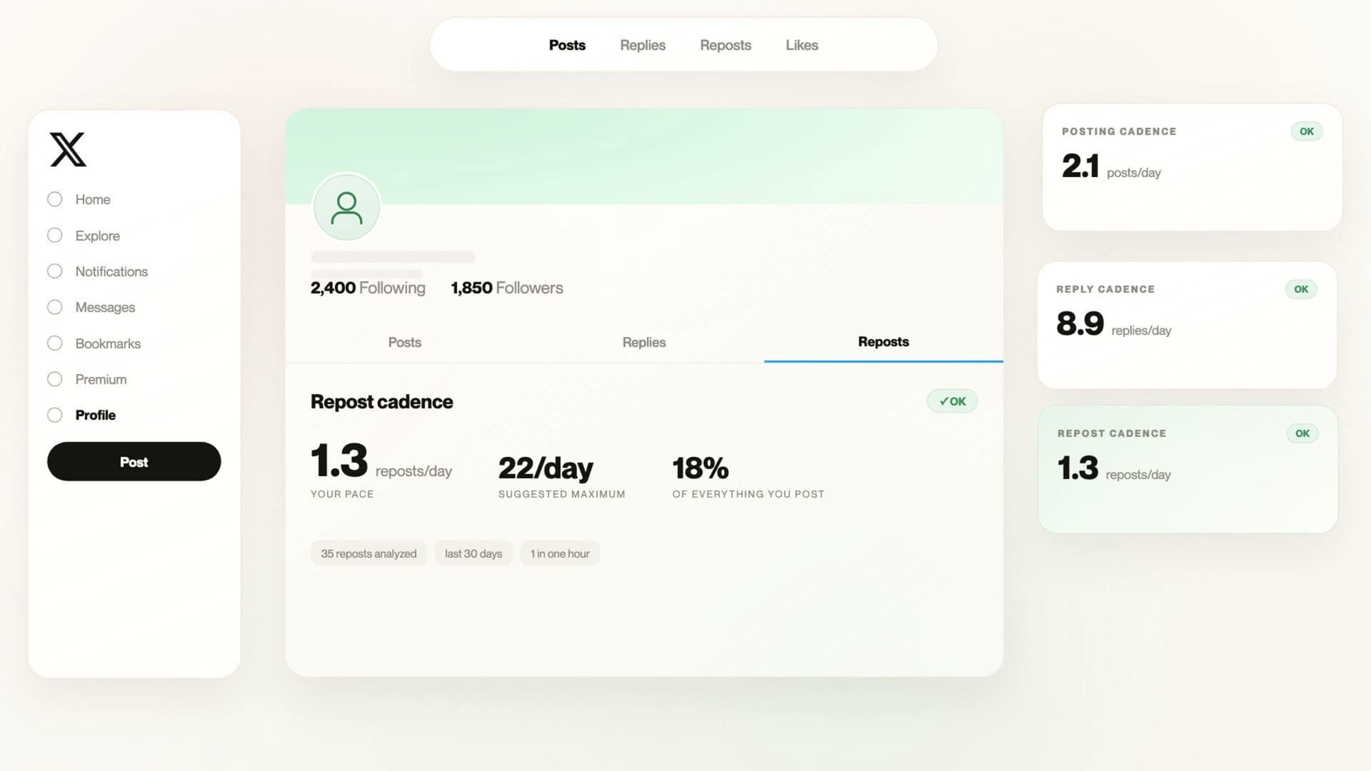 A 72-second narrated walkthrough of a real recovery report — the ten checks, the shadowban verdict, dead and bot follows, and the recovery plan