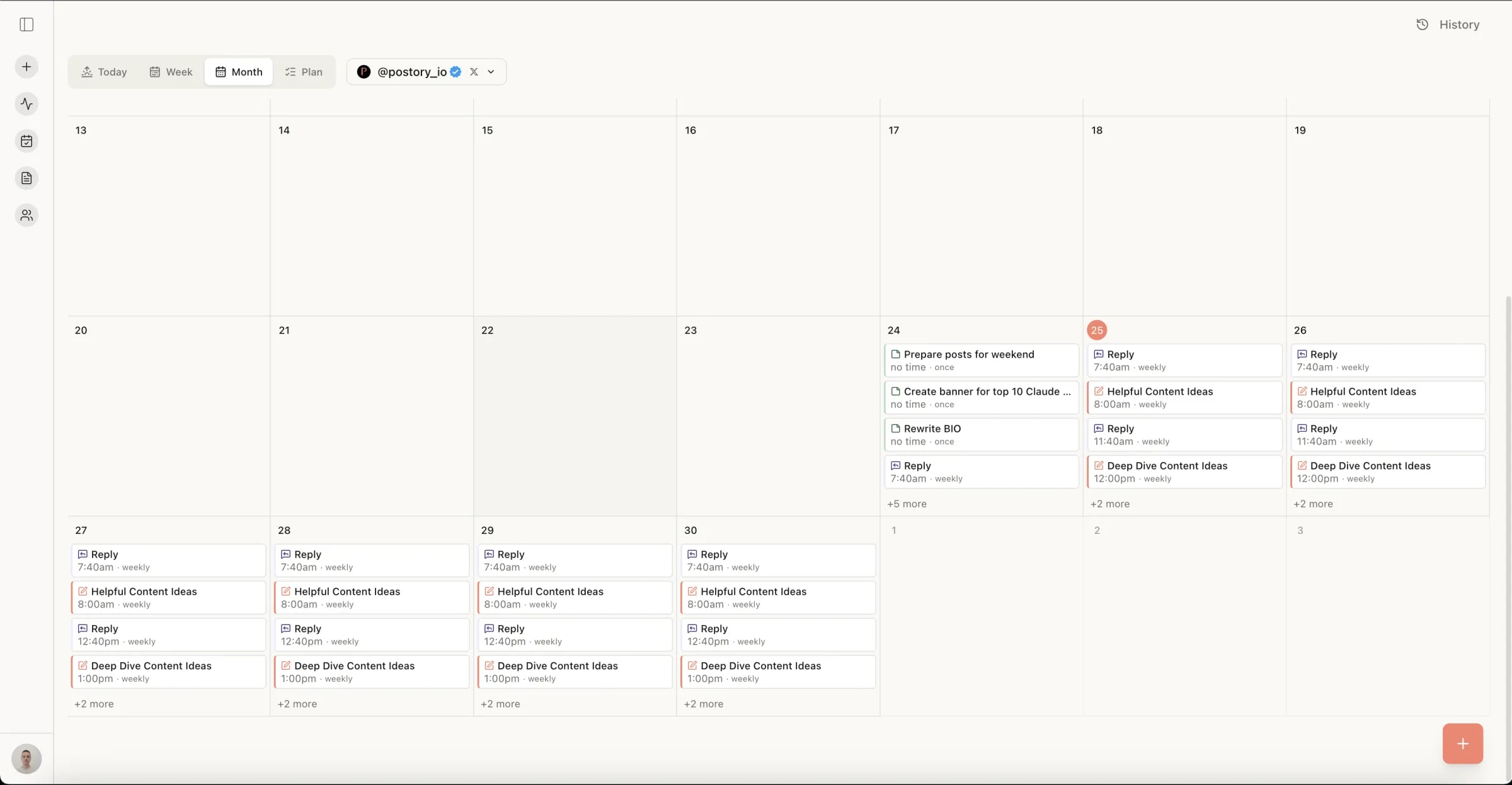 Turn insight into a plan you actually run — Postory post composer overlay