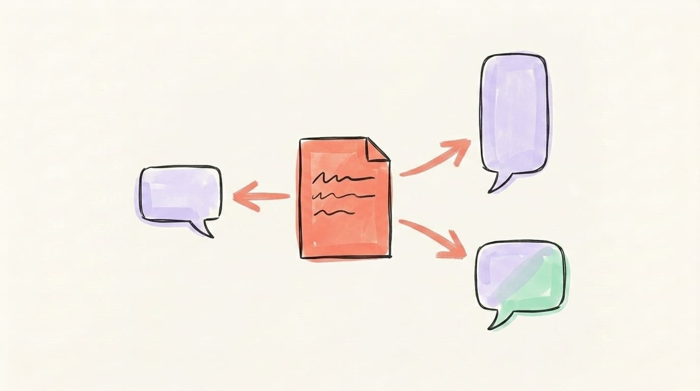 One idea adapted into three platform-native posts