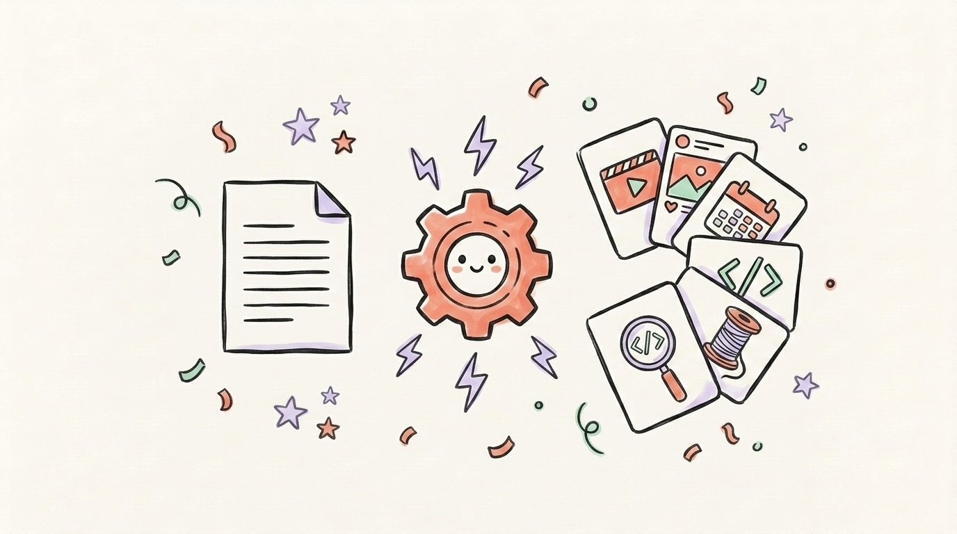 AI-powered content repurposing