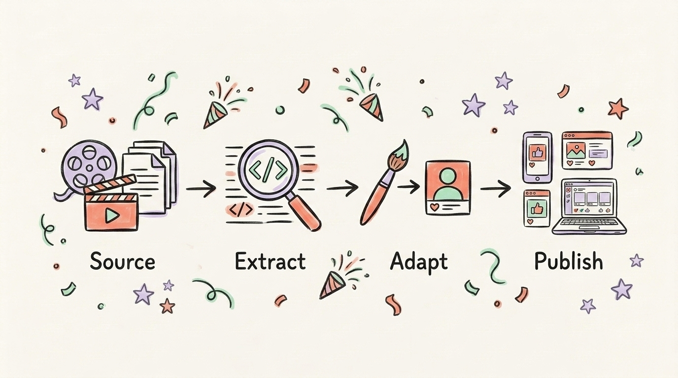 The SEAP framework: Source, Extract, Adapt, Publish